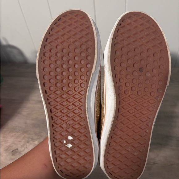 Gold sparkly vans - Picture 6 of 9